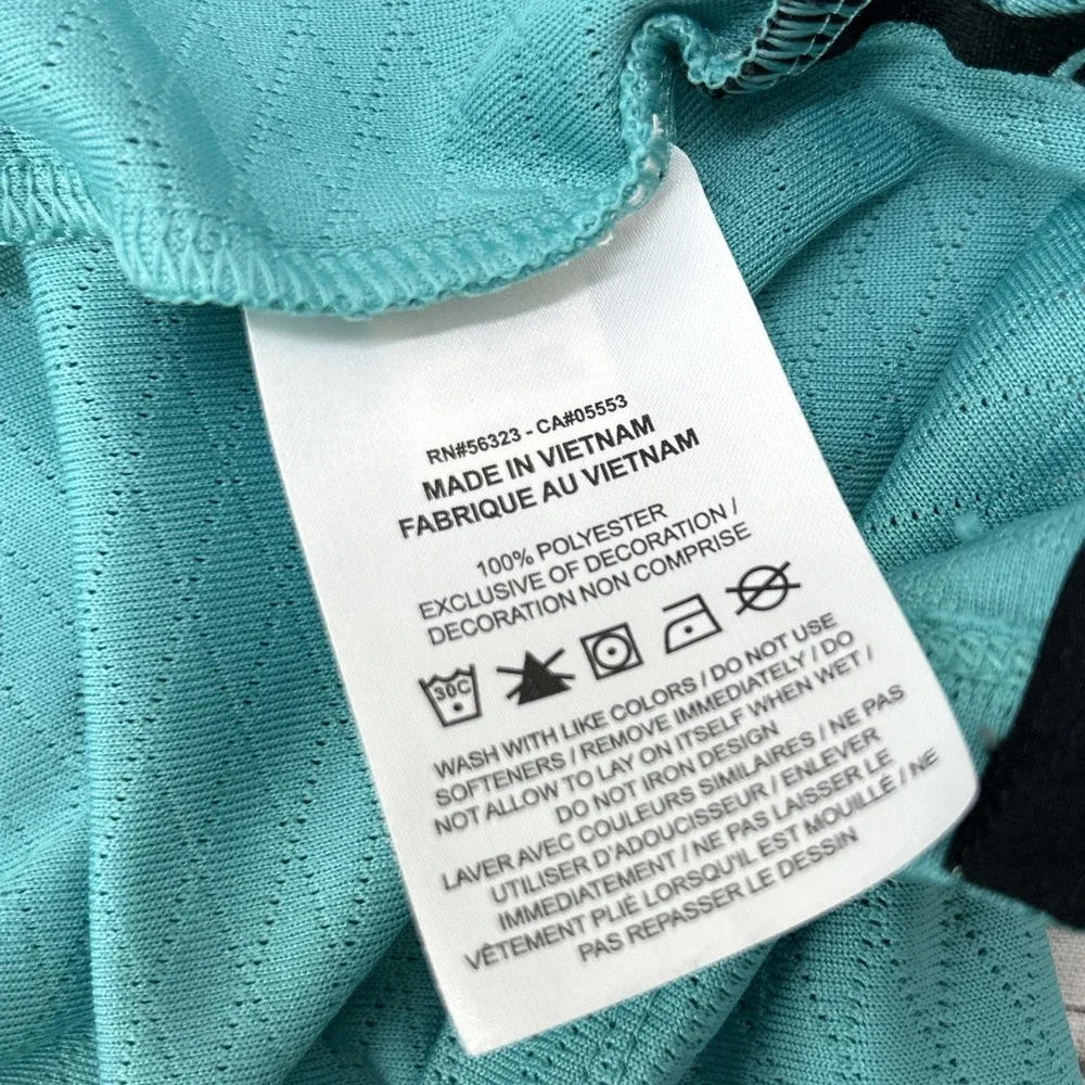 Nike Golf Polo Shirt Men XL Teal Green Diamond Texture Kimochi Tournament